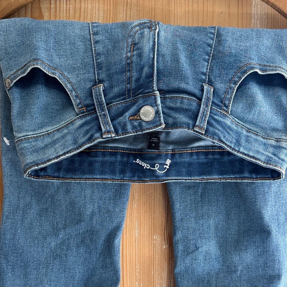 SET White Long Sleeve Shirt with flare jeans